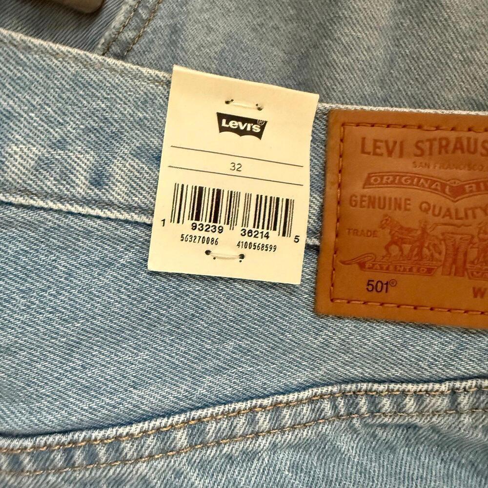 Levis 501 High Rise Denim Shorts - Picture 2 of 3